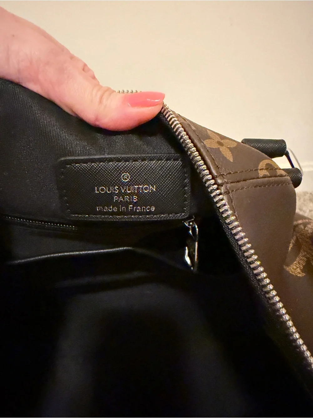COPY - Louis Vuitton Brown Monogram Canvas & Black Trim Duffel